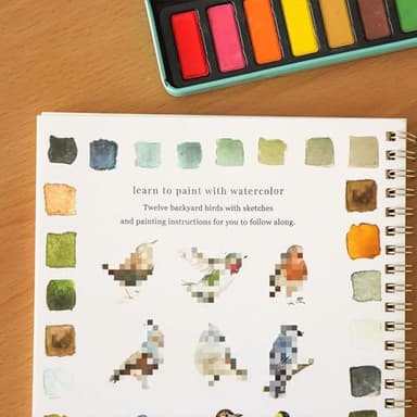 XZGTAND Beginner-Friendly Animals Watercolor Workbooks, 12 Colors Watercolor Paint Set with Paint Brush, Beginner-Friendly Watercolor Painting Kit (Autumn) - Image 4