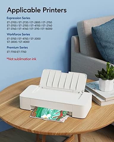 Compatible 502 Ink Bottles Replacement for Epson Compatible 502 Ink Refill Bottles ( Not Sublimation Ink ) Use for ET-2850 ET-3830 ET-3850, 4 Bottles - Image 5