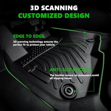 for Toyota 4runner Floor Mats 2003-2009,Car Mats for 4runner All Weather Floor Mats Cargo Liner Accessories Car Mat 2003 2004 2005 2006 2007 2008 2009 - Image 2