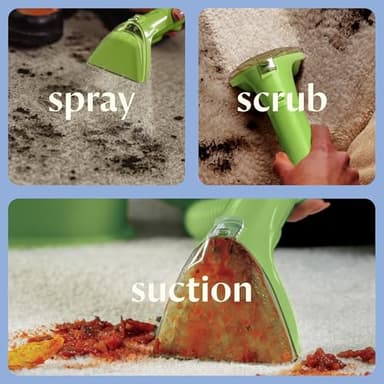 BISSELL Little Green Mini Portable Carpet and Upholstery Deep Cleaner, Car/Auto Detailer, with HydroRinse Self-Cleaning Tool and 4" Tough Stain Tool, Tea Green, 4075 - Image 4