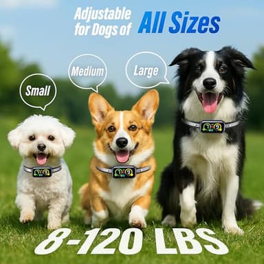 Dog Bark Collar, Smart Barking Collar with 4 Modes, 7 Adjustable Sensitivity for Barking Howling Whining, Automatic Anti Barking Device for Large Medium Small Dogs IP67 Waterproof for Indoor & Outdoor - Image 8