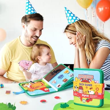 Farm Busy Book for Toddlers 1-3 - 1 Year Old Boys Girls Gifts Toys, Educational Quiet Activity Book with Life Skills, Toddler Travel Toys 1-2 - Image 8
