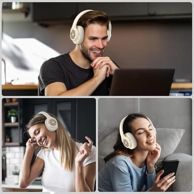 Monster Mission 200 Bluetooth Headphones, Wireless Headphones with 3 EQ Modes, Low Latency HiFi Stereo Foldable Lightweight Headset, 60H Playtime,Deep Bass for Home Office Cellphone PC Ect - Image 7