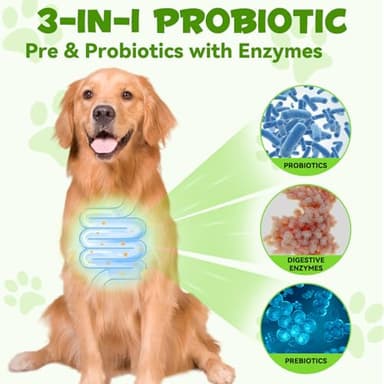 Liquid Dog Probiotic,Natural 3 in 1 Probiotic for Dogs, Dog Digestive Support,Gut Health Support,Help with Diarrhea,Gas and Bloating,Dog Herbal Supplements- 60ml - Image 3