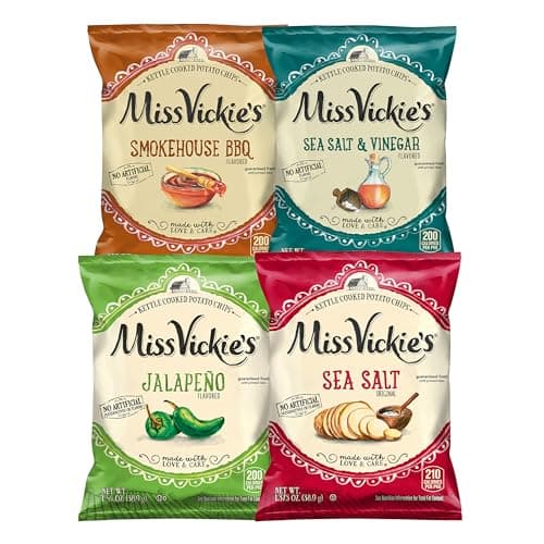 Miss Vickie's Kettle Cooked Potato Chips, Variety Pack, 1.375 Ounce (Pack of 28) - Image 1