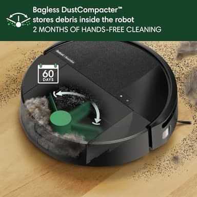 iRobot Roomba 205 DustCompactor Vac Robot Vacuum - Auto-Compacts Debris Within The Robot, No Emptying for 60 Days, Bagless, Intense Power-Lifting Suction, LiDAR Navigation, Multi-Surface Cleaning - Image 2
