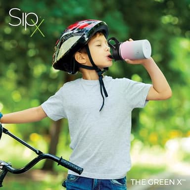 SIPX™ Insulated Kids Water Bottles 12oz. With Straw Lid, BPA-Free Reusable Insulated Toddler Water Bottle Keeps Cold 24 Hours, Metal Water Bottle Kids Made Of Sustainable Material (Gradient Mint Pink) - Image 2
