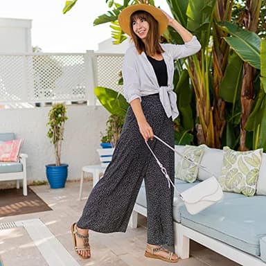 Aomigoct Sandals Women Flat Shoes: Dressy Summer Bohemian Flats Shoes for Women Sandals Comfortable Ankle Strap Outdoor Walking - Image 2