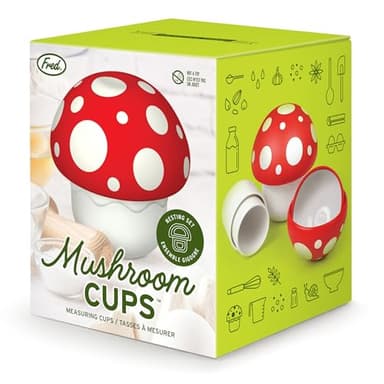 Genuine Fred Nesting Mushroom Measuring Cups, Set of Fun and Functional Kitchen Measuring Tools, Space-Saving Design with Unique Mushroom Shape - Image 7