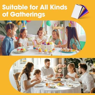 Niuara White Plastic Table Cloth - 4 Pack 84" Round Disposable Tablecloths for Round Tables, Waterproof Table Cover for Holiday Parties & Gatherings - Image 8