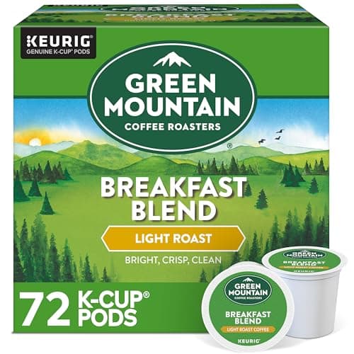 Green Mountain Coffee Roasters Breakfast Blend Single-Serve Keurig K-Cup Pods, Light Roast Coffee, 72 Count - Image 1