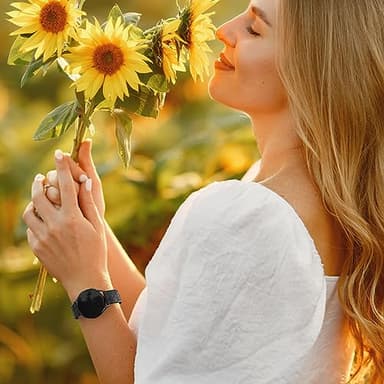 Flower Engraved Bands Compatible with Samsung Galaxy Watch 7/ FE/ 6/5/ 4/ Active 2 40mm 44mm/ 5 Pro 45mm/ Watch 6/4 Classic 43mm 47mm 42mm 46mm, 3 Pack 20mm Soft Silicone Replacement Watch Band BPS - Image 5