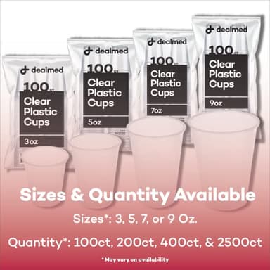 Dealmed 3 oz. Disposable Plastic Cups – 100% Recyclable Cups for Doctor's Offices, School Nurse's, Hospitals, at Home and More (Pack of 100) - Image 7
