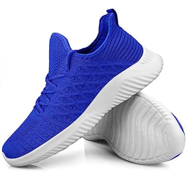 Feethit Mens Slip On Walking Shoes Lightweight Breathable Non Slip Running Shoes Comfortable Fashion Sneakers for Men Sapphire Blue 9.5 - Image 5