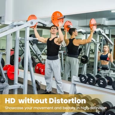yarnuwa 48X24 2Pack Large Home Gym Mirror, Frameless Tempered Glass Dance Wall Mounted Mirror for Home, Yoga, Dancing, Studio, Living Room - Image 3