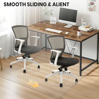 Clear Chair Mat for Hardwood Floor, 96 x 120 Inch Large Office Chair Mat, Plastic Floor Protector, 8'×10' Area Rug for Living Room, Heavy Duty Wood Tile Floor Mats for Home Laundry Dining Area - Image 7