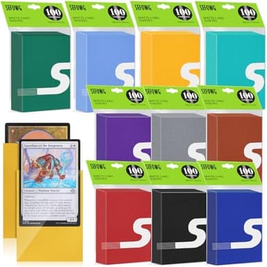 1000 PCS MTG Card Sleeves, 10 Colors Matte Card Sleeves Magic, Magic Card Sleeve, TCG Card Sleeve, Card Protectors for MTG, TCG, Baseball, Trading, Game Cards - Image 3