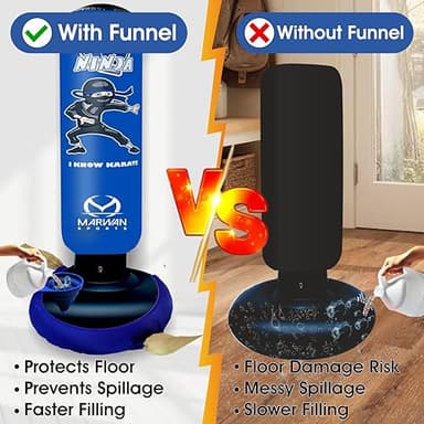 Marwan Sports Inflatable Punching Bag for Kids – 5-in-1 Birthday Set with Gloves, Pump & Fast Rebound – Fun Active Toy for Boys Ages 4-12 - Image 7