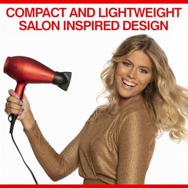 CHI 1875 Series Hair Dryer, Blow Dryer For Ultra-Fast Hair Drying, Reduces Frizz & Increases Shine, Nozzle & Diffuser Attachments - Image 5