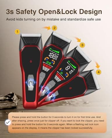 Founouly TS066 Professional Cordless Dog & Cat Clippers - Wide Blade Low Noise Pet Hair Trimmer for Thick & Long Coats, Quiet Grooming Kit for Large Breed Dogs & Cats with 180min Battery Life - Image 2