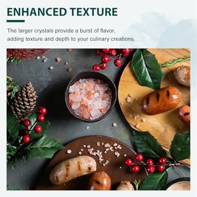 Soeos Himalayan Pink Salt Coarse 39 oz + Organic Black Peppercorns 18 oz, Salt for Grinder Refill, Salt and Peppercorns, Pepper Grinder Refill, Non-GMO Spice Seasoning Set For Cooking - Image 5