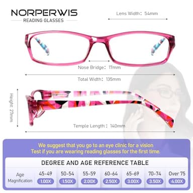 Kerecsen Reading Glasses 5 Pairs Fashion Ladies Readers Spring Hinge with Pattern Print Eyeglasses for Women (5 Pack Brown, 3.00) - Image 2