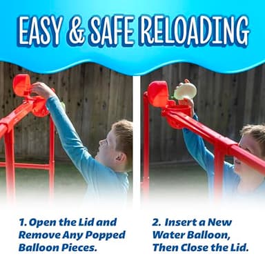 GoSports Backyard Water Toy Game for Kids & Adults - Splash Tower Burst Water Balloon Dunk Tank - Image 6