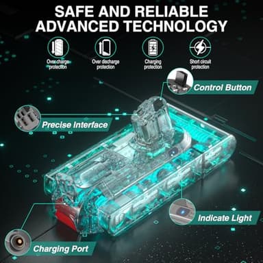 EGR 7000mAh V11 Battery Replacement Compatible with Dyson V15 Button Click in Installation Style Battery V11 V15 SV15 SV16 SV22 970425-01 Vacuum Cleaner (Not Fit for Fixing Styles with Screws) - Image 5