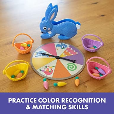 Educational Insights Hoppy Floppy's Happy Hunt - Preschool Board Games for 3 Year Olds, Color Matching Games for Toddlers 3-5, Fine Motor Game, Preschool Learning Activities, for Kids - Image 2