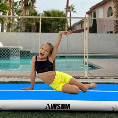 AWSUM 23ft x 6.6ft x 8inches Air Gymnastics Mat Inflatable Tumble Track Mats with Electric Pump for Home Use/Gym - Image 5