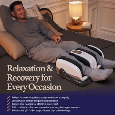 Cloud Massage Shiatsu Foot Massager with Heat – Deep Kneading for Pain Relief – Perfect for Father’s Day, Circulation & Relaxation – Ideal for Plantar Fasciitis, Neuropathy & Arthritis - Image 3