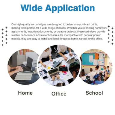 950XL 951XL Combo Compatible for HP 950 951 XL Ink Cartridge High Yield Replacement for OfficeJet Pro 8600 8610 8615 8620 8625 8630 8640 8660 8100 8110 Printers (2-Pack, Black) - Image 6