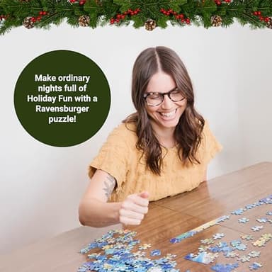 Ravensburger - Christmas Songbirds - 500 Piece Large Format Jigsaw Puzzle - Quaint & Musical Winter Birds and Birdhouses Decorated for The Holidays - Premium Quality - Ages 12+ - Image 7