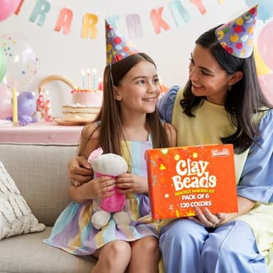 23000+ Clay Beads Bracelet Making Kit for Girls-120 Colors 6 boxes, Polymer Heishi Beads for Jewelry Making Kit, Charms for Bracelets,Bead Board Arts and Crafts Gifts for kids Fun Crafts for adults - Image 4