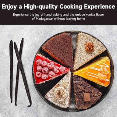 SPICEEL Organic Madagascar Vanilla Beans Grade A Vanilla Pods for Making Extract, Whole Vanilla Beans for Baking, Gluten Free, Non-GMO, Kosher, 25 Counts - Image 4