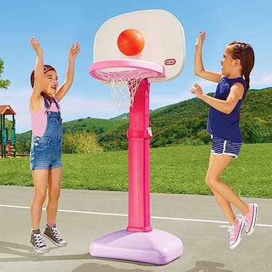 Little Tikes Easy Score Basketball Set, Pink- Amazon Exclusive 22.00 L x 23.75 W x 61.00 H Inches - Image 2