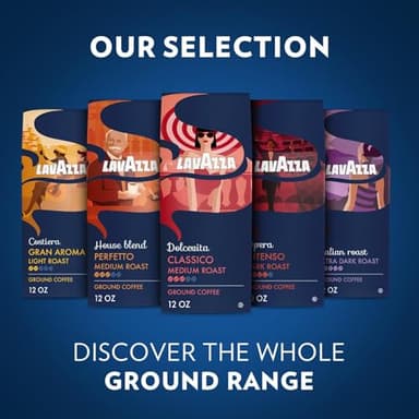 Lavazza House Blend Perfetto Ground Coffee 6 Bags of 12oz, Medium Roast, Full-bodied, Intensity 3/5, 100% Arabica, Ideal for Drip Brewers, (Pack of 6) - Package May Vary - Image 7