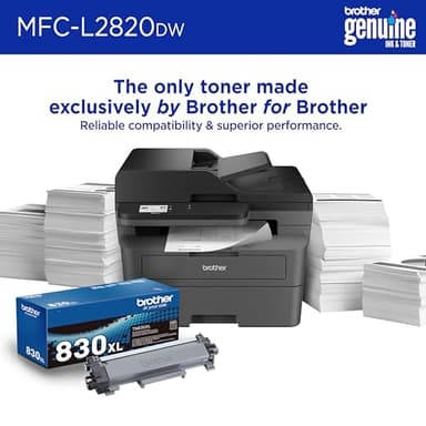 Brother MFC-L2820DW Wireless Compact Monochrome All-in-One Laser Printer with Copy, Scan and Fax, Duplex, Black & White | Includes Refresh Subscription Trial(1),(Renewed Premium) - Image 4