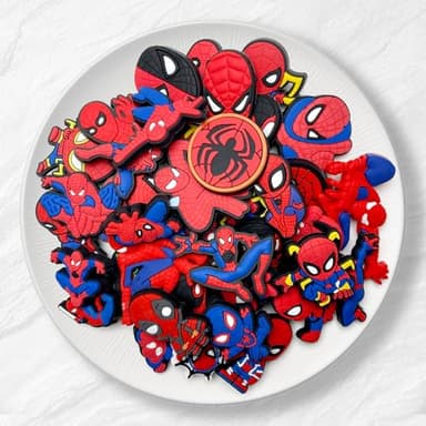 40Pcs Cute Hero Shoe Charms for Croc, Cartoon Shoe Decoration for Shoes Bracelet Wristband Clog Sandals Birthday Party Favors - Image 5