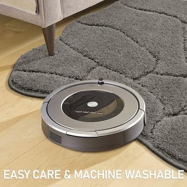 Large Dog Door Mat for Muddy Paws, 24x59 Absorbent Dirt Trapper Long Door Mat, Non-Slip Washable Mud Mat for Dogs, Polyester Microfiber Soft Pet Rug Mat for Entryway, Mud Dog Paws, Patio (Gray) - Image 5