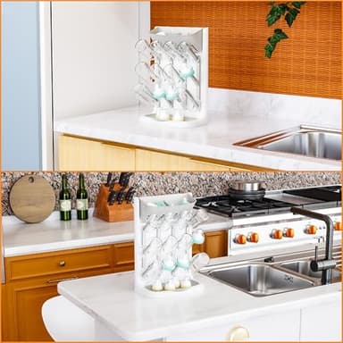 Yieach Larger Vertical Baby Bottle Drying Rack - BPA Free - Space Saving Feeding Bottles Drying Rack Holder for Countertop,Baby Bottle Holder Storage Station for Pacifiers,Pump Accessories Stand,Grey - Image 8