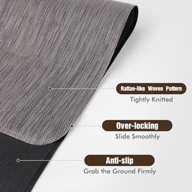 Blvornl Office Chair Mat for Hardwood Floor, 35" x 48" Desk Computer Chair Mat for Hard Wood and Tile Floor, Large Anti-Slip Hard Floor Protector Rolling Chair Mat, PVC Mat Desk Rug for Office Home - Image 4