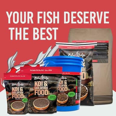 Blue Ridge Koi Fish Food 5lb - Koi Food Large 3/16" Growth Formula, Goldfish Food, Premium Fish Food for Ponds, Ponds Fish Food, Floating Pond Pellets - Image 8