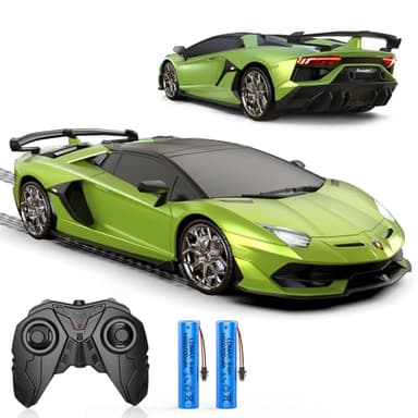AEROQUEST Remote Control Car for Lamborghini, Officially Licensed 1:16 Scale Lambo Hobby Rc Cars with Headlight, 2.4GHz Race Car Toys for Boy Girl 4-12 Years Old, 12Km/h, Birthday Gift - Image 1