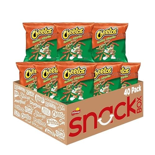 Cheetos Cheese Flavored Snacks, Cheddar Jalapeno Crunchy, 1 Ounce (Pack of 40) - Image 1