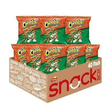 Cheetos Cheese Flavored Snacks, Cheddar Jalapeno Crunchy, 1 Ounce (Pack of 40) - Image 1