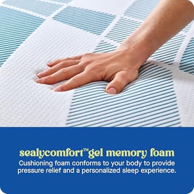 Sealy Dreamlife 12” Hybrid Mattress-in-a-Box, California King, SealyComfort Gel Memory Foam, SealyResponsive Encased Coils, Surface-Guard Technology - Image 4