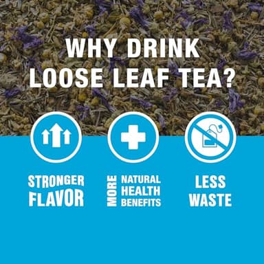 Tiesta Tea - Lavender Chamomile Herbal Tea, Loose Leaf, Calming Blend with Chamomile, Lavender, and Lemongrass, Caffeine-Free Herbal, Great for Hot or Iced, Resealable Pouch, 25 Cups, 0.9 Ounce - Image 8