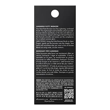 e.l.f. Luminous Putty Bronzer, Lightweight Putty-to-Powder Bronzer For A Radiant, Glowing Finish, Highly Pigmented, Vegan & Cruelty-Free, Sun Chaser - Image 7