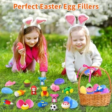 70 Pack Animal Erasers for Kids Bulk Desk Pets Classroom Prizes Treasure Box Toys for Classroom Supplies, 3D Puzzle Mini Erasers Pencil Eraser Back to School Supplies for Kids Party Favors (Random) - Image 9